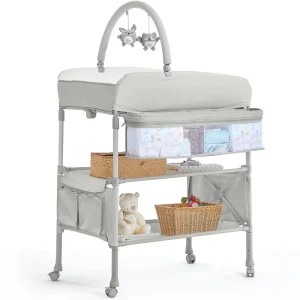 Portable, Foldable Baby Changing Table, Waterproof. Height Adjustable