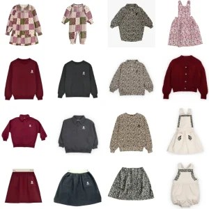 Children Sets Autumn and Winter Cute Leopard Print Long Sleeved Polo Shirt Dress for Girls Boys Cotton Sweatshirt Skirts