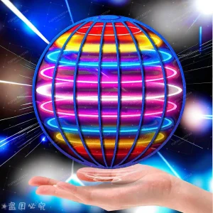 Indoor/Outdoor Flying Ball Children's Hand Controlled Color LED Cosmic Globe 360 ° Rotating Suspension Ball