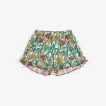 Kids Print Shorts with Ruffle