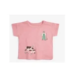Kids Pink Cotton T-Shirt