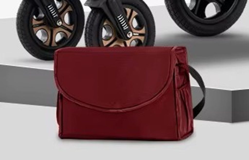 3-In-1 Luxury Stroller Travel System-Red Mommy Bag