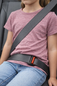 Close-up of Proper Seatbelt Positioning